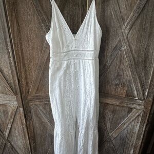 Simple White Embroidered Top